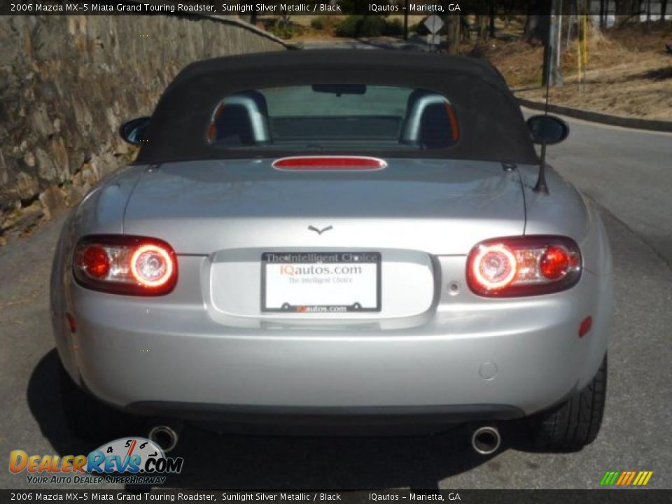 2006 Mazda MX-5 Miata Grand Touring Roadster Sunlight Silver Metallic / Black Photo #10