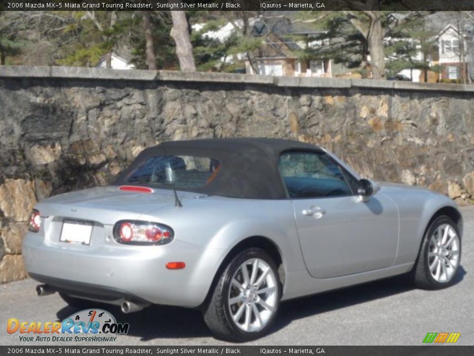 2006 Mazda MX-5 Miata Grand Touring Roadster Sunlight Silver Metallic / Black Photo #11
