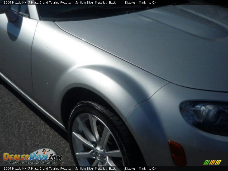 2006 Mazda MX-5 Miata Grand Touring Roadster Sunlight Silver Metallic / Black Photo #16