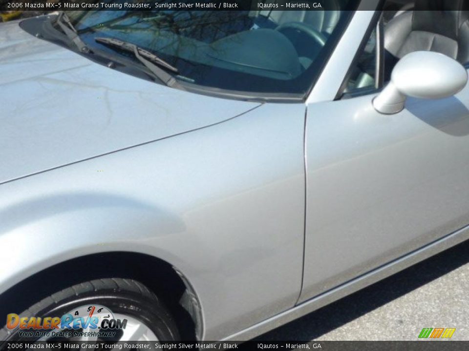 2006 Mazda MX-5 Miata Grand Touring Roadster Sunlight Silver Metallic / Black Photo #20