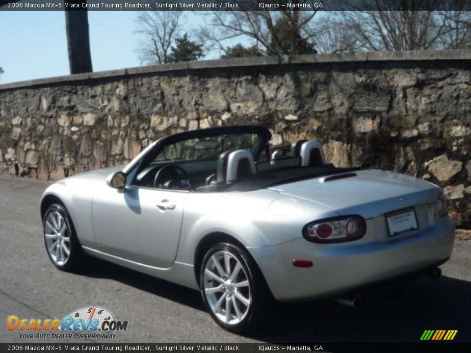 2006 Mazda MX-5 Miata Grand Touring Roadster Sunlight Silver Metallic / Black Photo #22