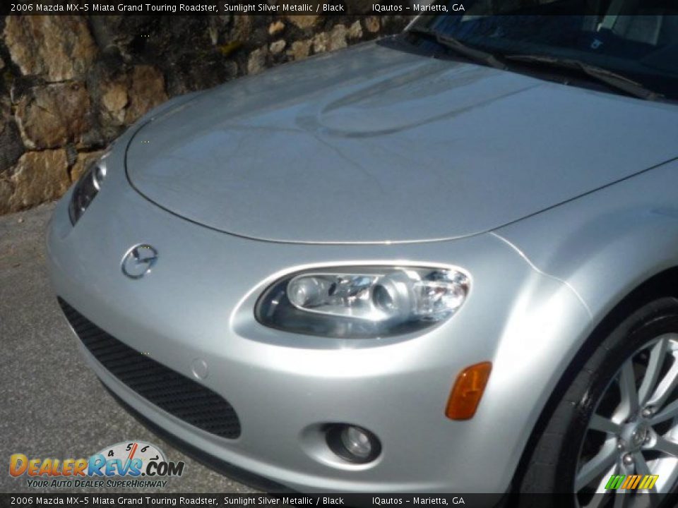 2006 Mazda MX-5 Miata Grand Touring Roadster Sunlight Silver Metallic / Black Photo #24