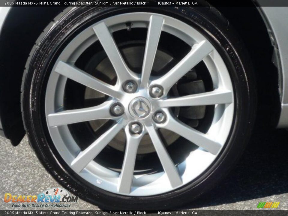 2006 Mazda MX-5 Miata Grand Touring Roadster Sunlight Silver Metallic / Black Photo #26
