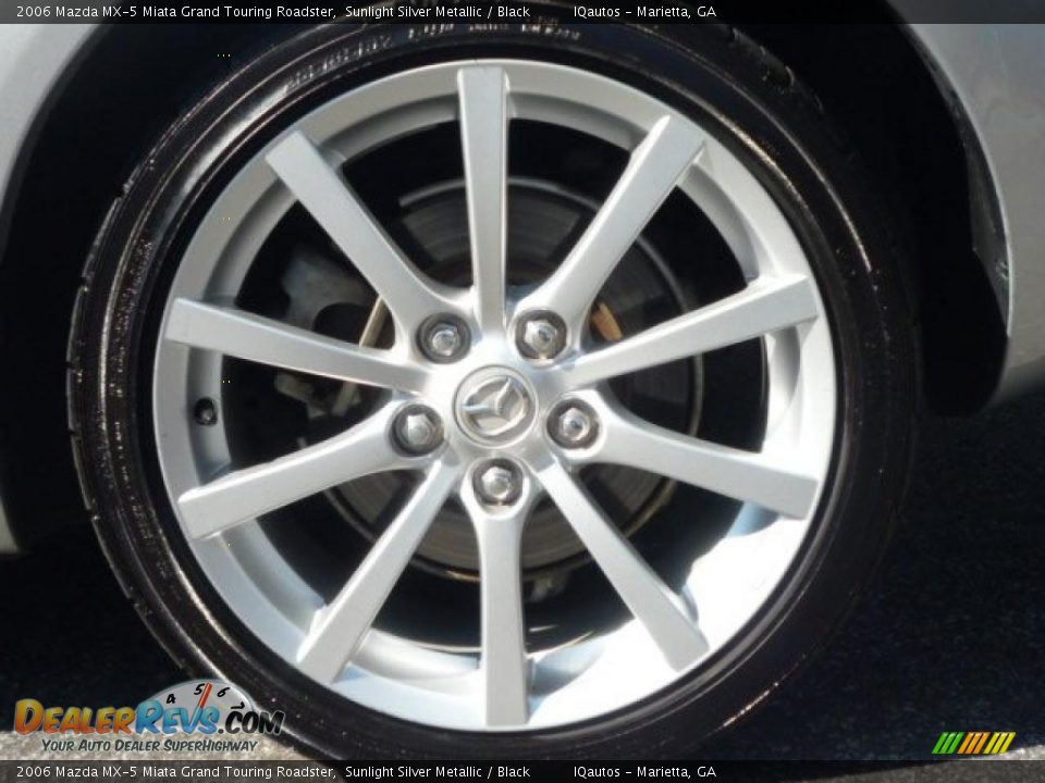 2006 Mazda MX-5 Miata Grand Touring Roadster Sunlight Silver Metallic / Black Photo #27