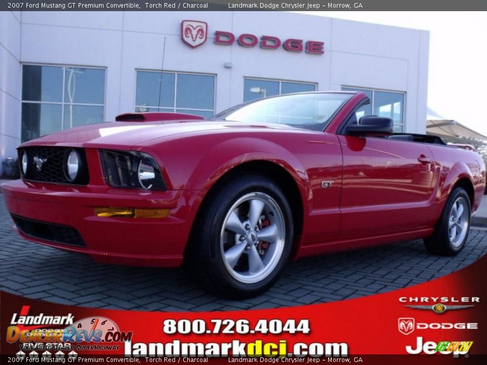 2007 Ford Mustang GT Premium Convertible Torch Red / Charcoal Photo #1