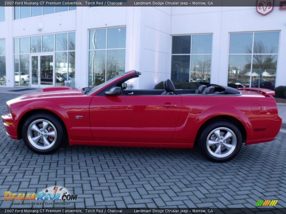 2007 Ford Mustang GT Premium Convertible Torch Red / Charcoal Photo #2