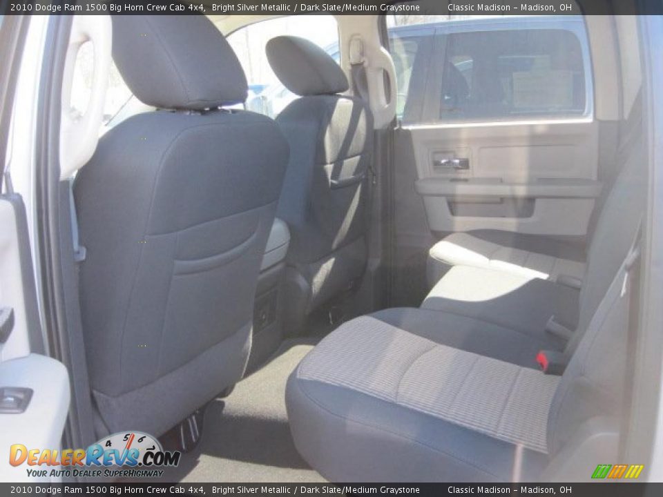 2010 Dodge Ram 1500 Big Horn Crew Cab 4x4 Bright Silver Metallic / Dark Slate/Medium Graystone Photo #11