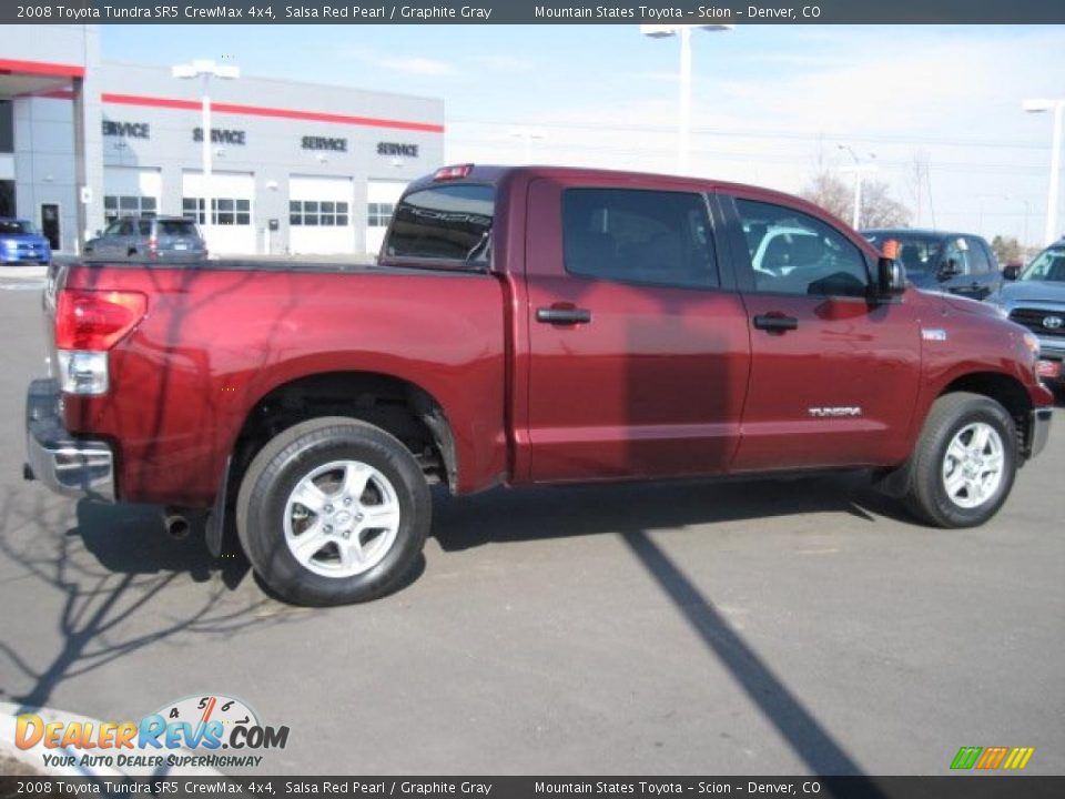 2008 Toyota Tundra SR5 CrewMax 4x4 Salsa Red Pearl / Graphite Gray Photo #2
