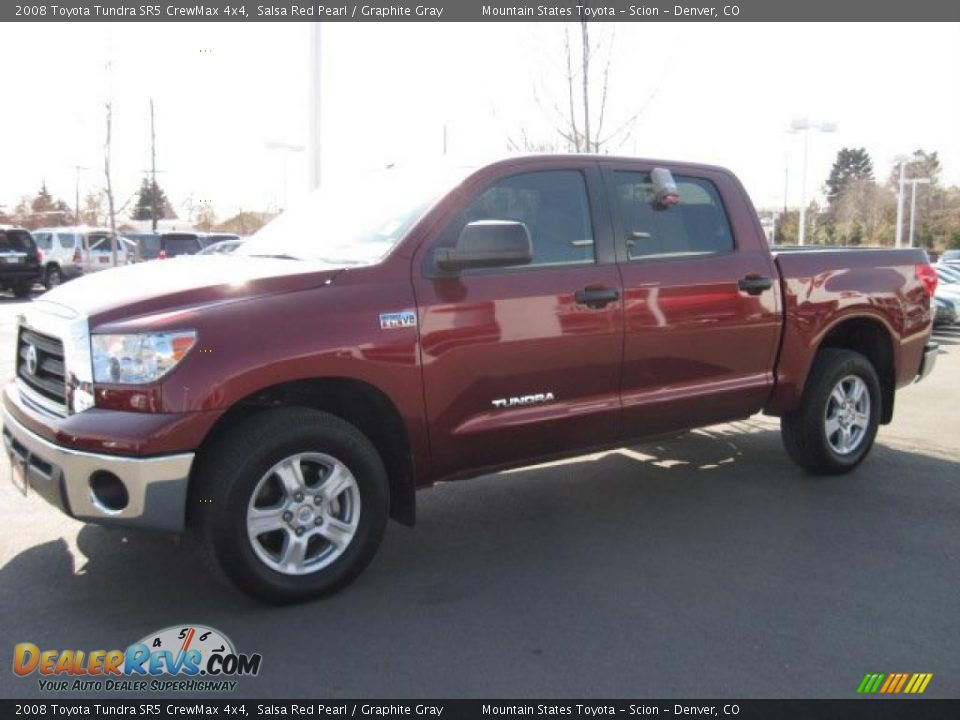 2008 Toyota Tundra SR5 CrewMax 4x4 Salsa Red Pearl / Graphite Gray Photo #5