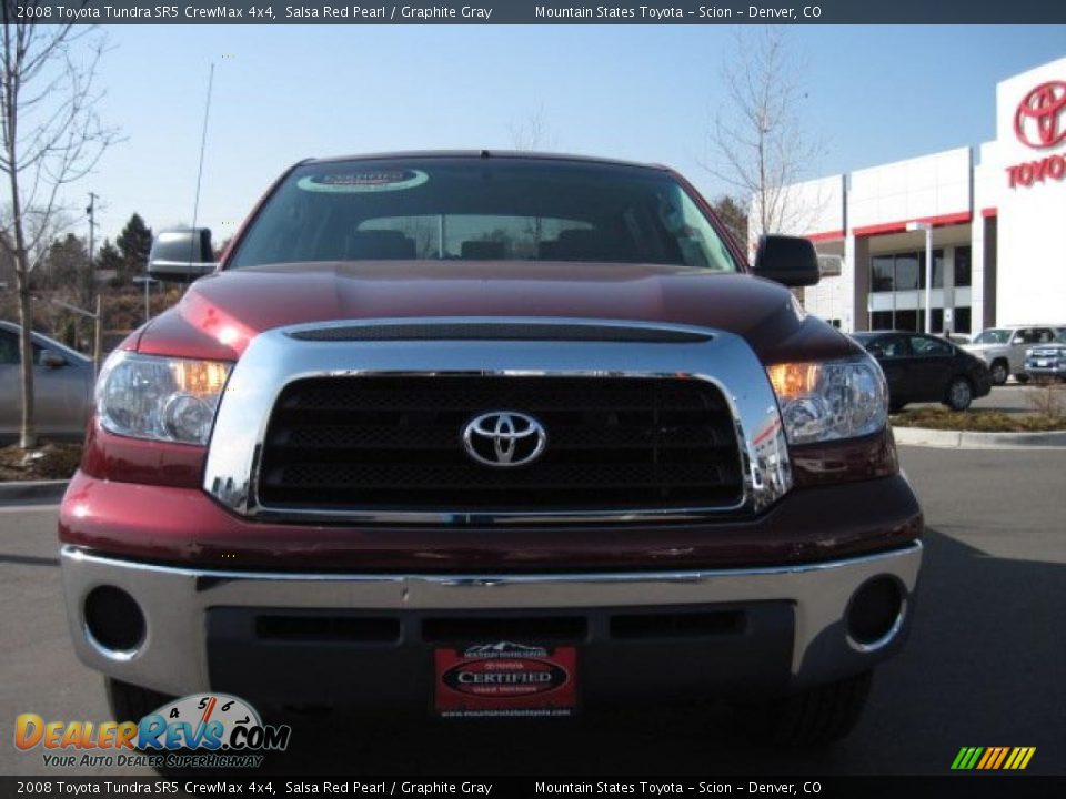 2008 Toyota Tundra SR5 CrewMax 4x4 Salsa Red Pearl / Graphite Gray Photo #6