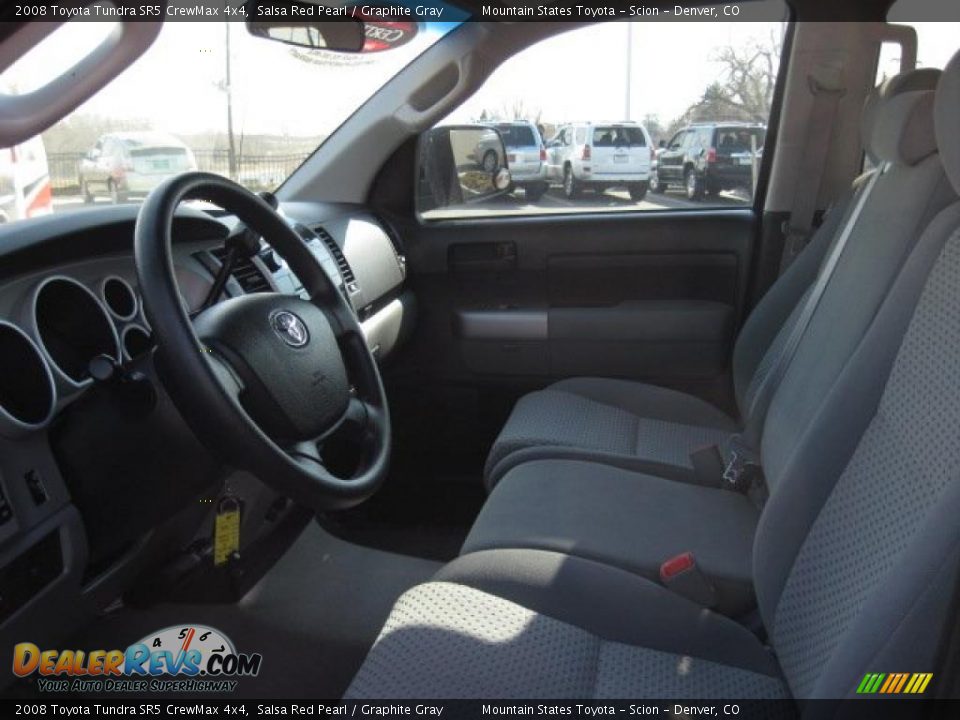 2008 Toyota Tundra SR5 CrewMax 4x4 Salsa Red Pearl / Graphite Gray Photo #9