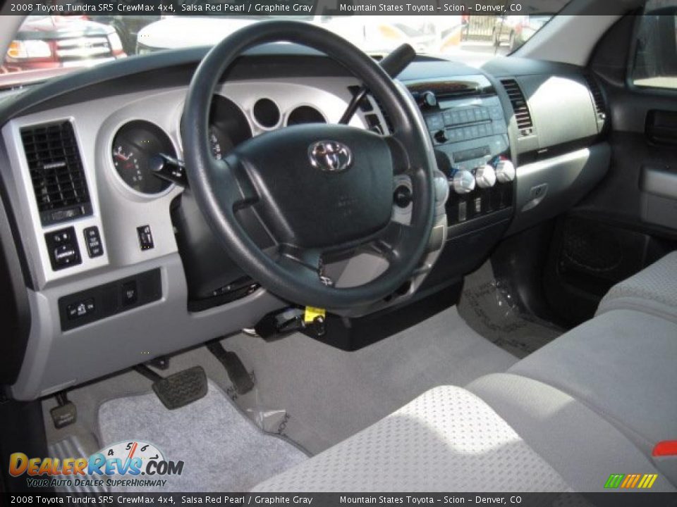 2008 Toyota Tundra SR5 CrewMax 4x4 Salsa Red Pearl / Graphite Gray Photo #14