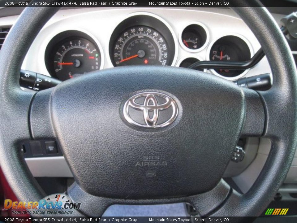 2008 Toyota Tundra SR5 CrewMax 4x4 Salsa Red Pearl / Graphite Gray Photo #15