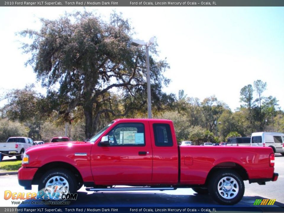 2010 Ford Ranger XLT SuperCab Torch Red / Medium Dark Flint Photo #2