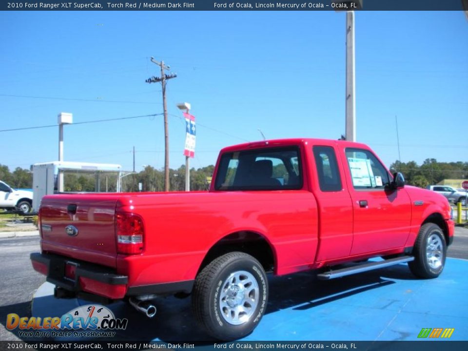 2010 Ford Ranger XLT SuperCab Torch Red / Medium Dark Flint Photo #3