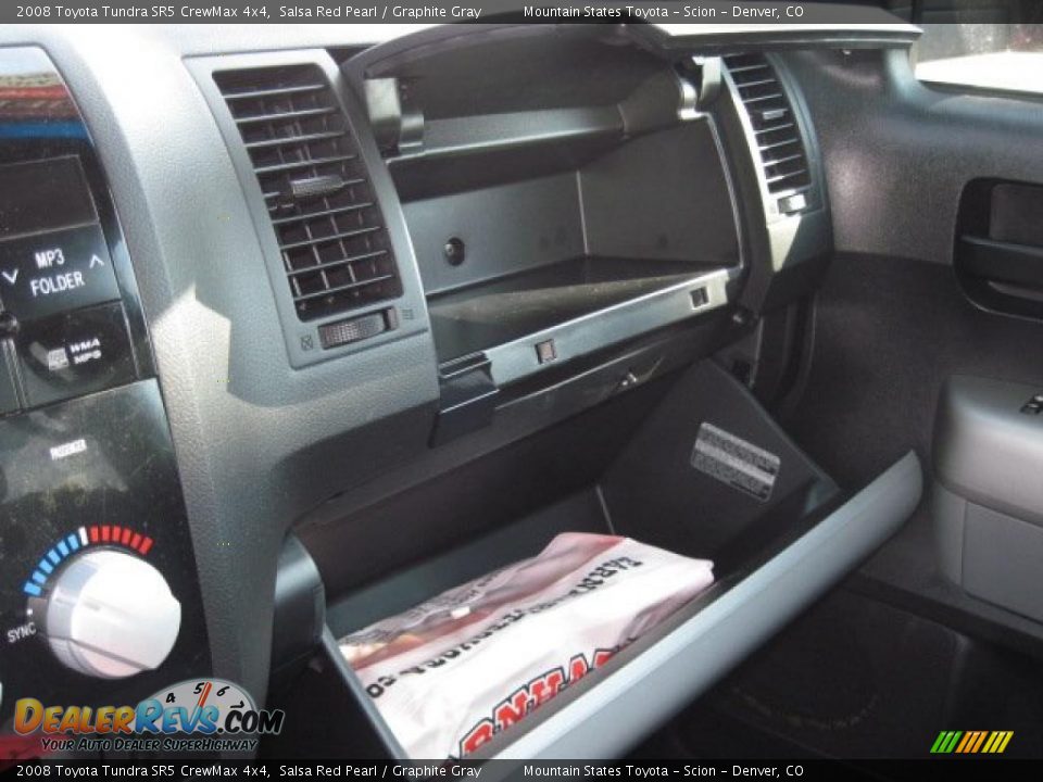 2008 Toyota Tundra SR5 CrewMax 4x4 Salsa Red Pearl / Graphite Gray Photo #19