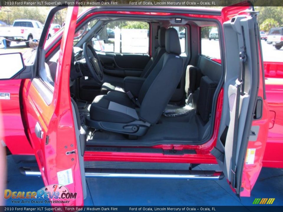 2010 Ford Ranger XLT SuperCab Torch Red / Medium Dark Flint Photo #6