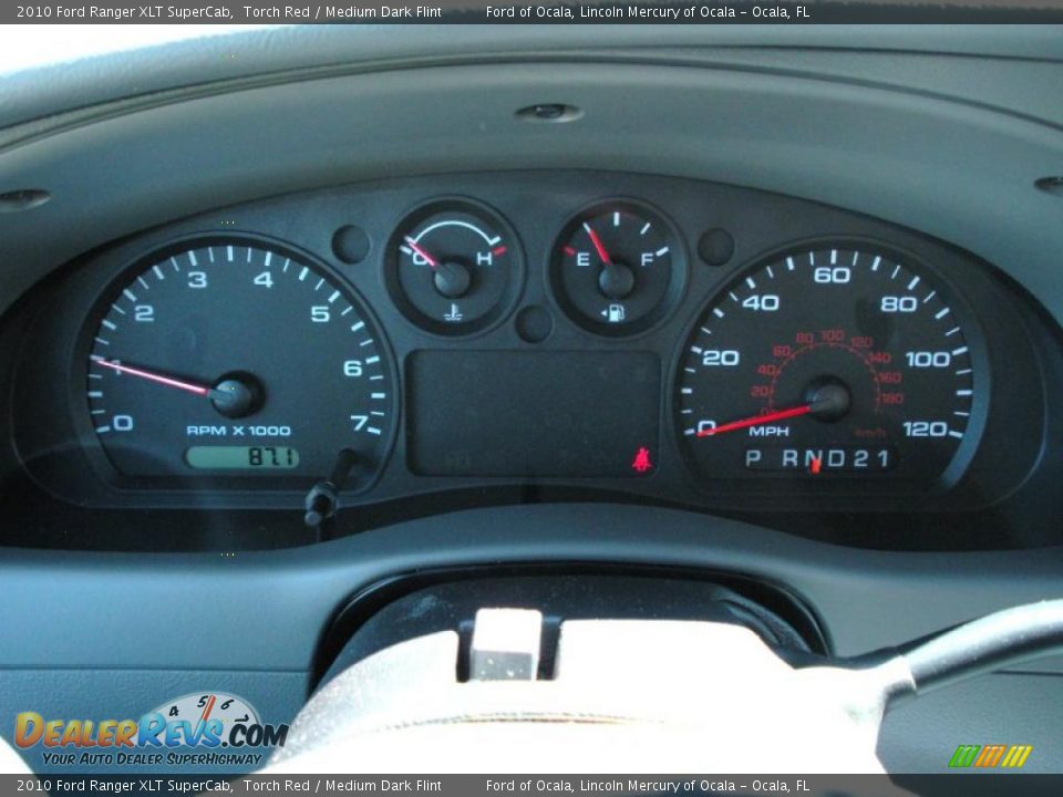 2010 Ford Ranger XLT SuperCab Torch Red / Medium Dark Flint Photo #9
