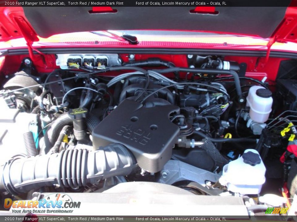 2010 Ford Ranger XLT SuperCab Torch Red / Medium Dark Flint Photo #12
