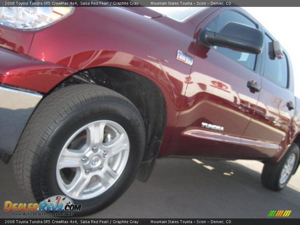 2008 Toyota Tundra SR5 CrewMax 4x4 Salsa Red Pearl / Graphite Gray Photo #28