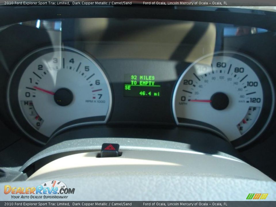 2010 Ford Explorer Sport Trac Limited Dark Copper Metallic / Camel/Sand Photo #9