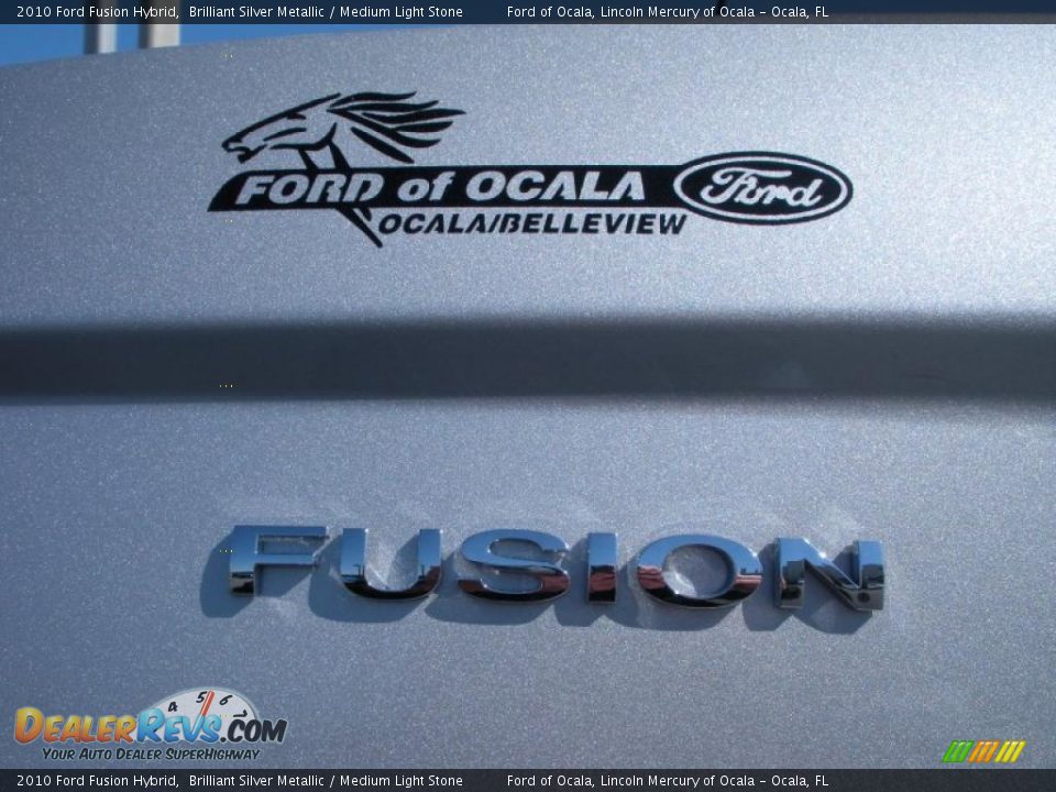 2010 Ford Fusion Hybrid Brilliant Silver Metallic / Medium Light Stone Photo #4