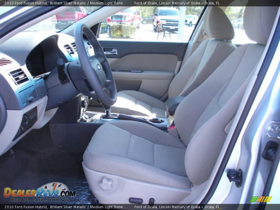 2010 Ford Fusion Hybrid Brilliant Silver Metallic / Medium Light Stone Photo #6