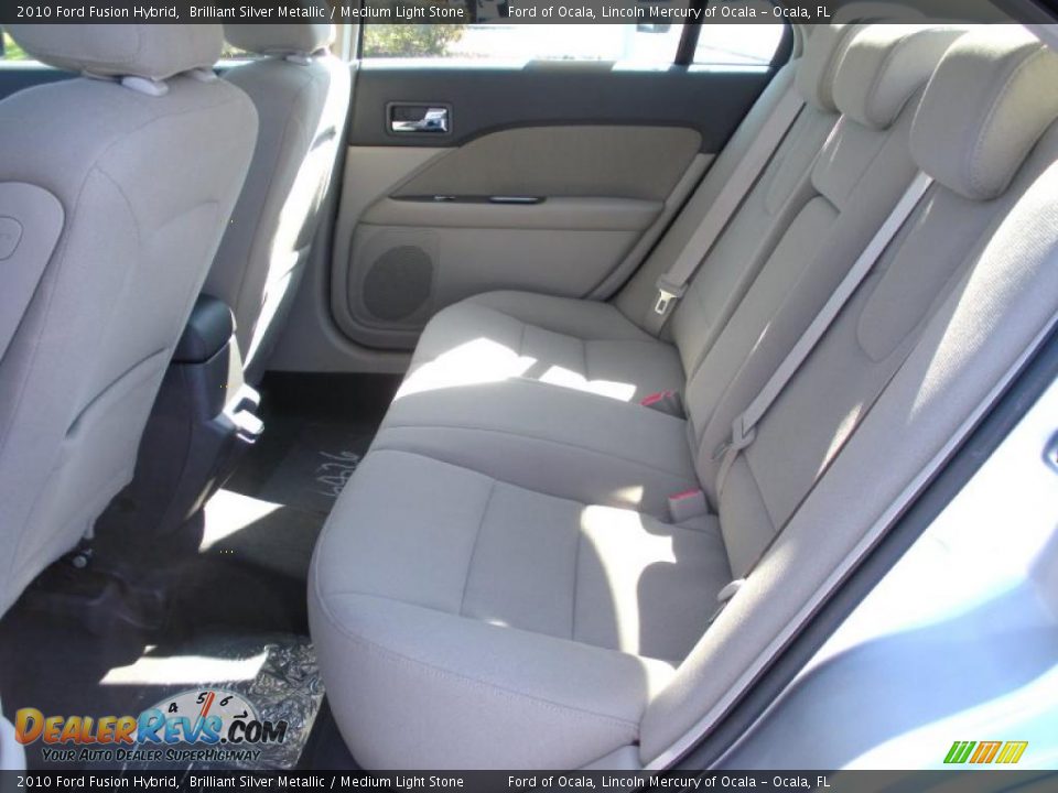 2010 Ford Fusion Hybrid Brilliant Silver Metallic / Medium Light Stone Photo #7