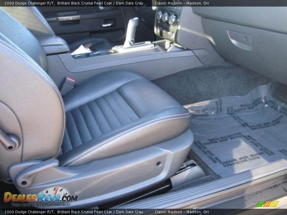 2009 Dodge Challenger R/T Brilliant Black Crystal Pearl Coat / Dark Slate Gray Photo #15