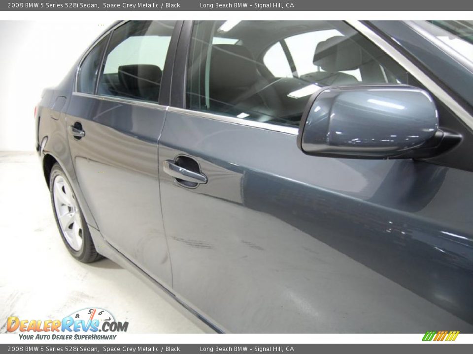 2008 BMW 5 Series 528i Sedan Space Grey Metallic / Black Photo #4
