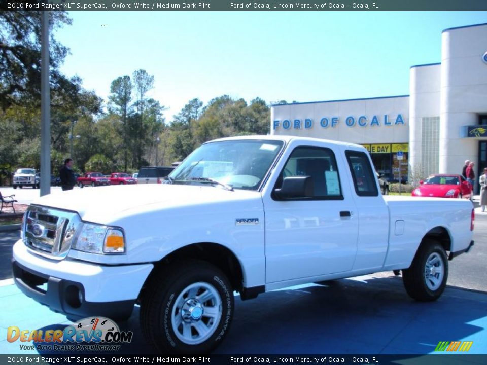 2010 Ford Ranger XLT SuperCab Oxford White / Medium Dark Flint Photo #1