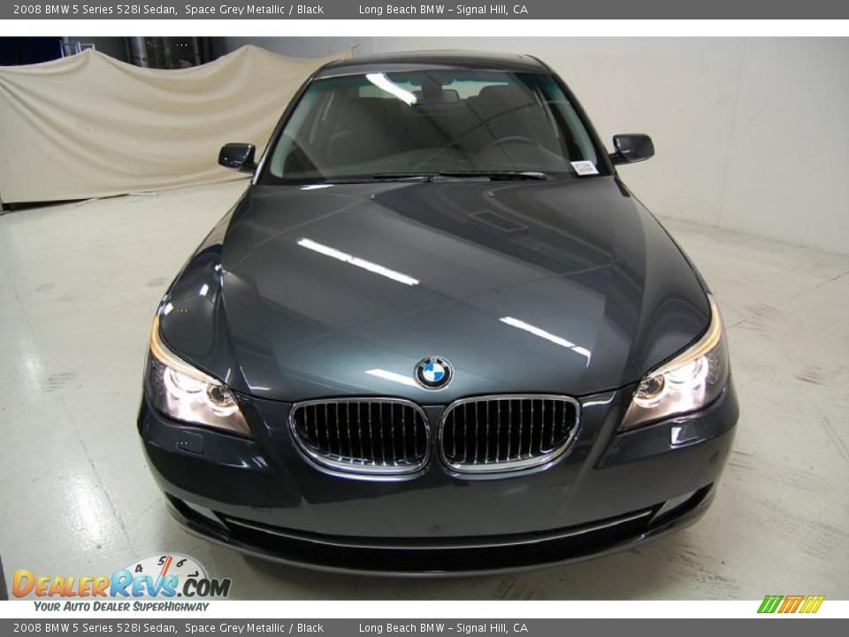 2008 BMW 5 Series 528i Sedan Space Grey Metallic / Black Photo #5