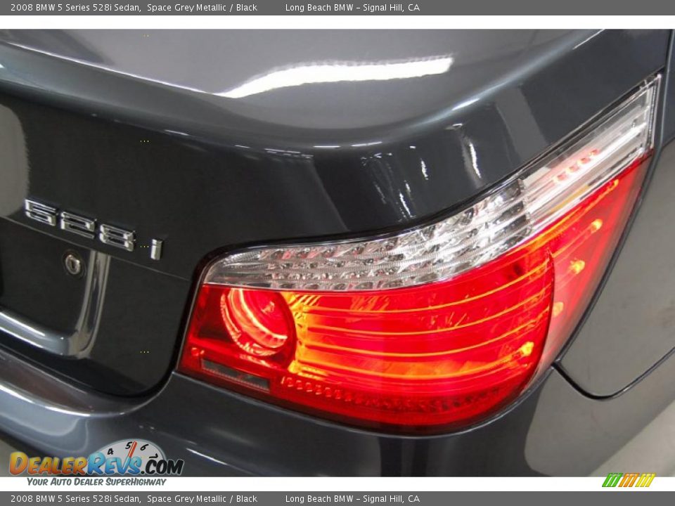 2008 BMW 5 Series 528i Sedan Space Grey Metallic / Black Photo #8