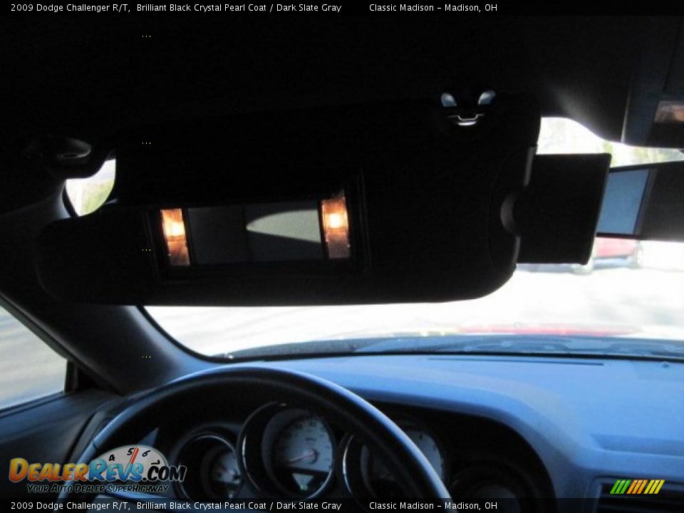 2009 Dodge Challenger R/T Brilliant Black Crystal Pearl Coat / Dark Slate Gray Photo #20