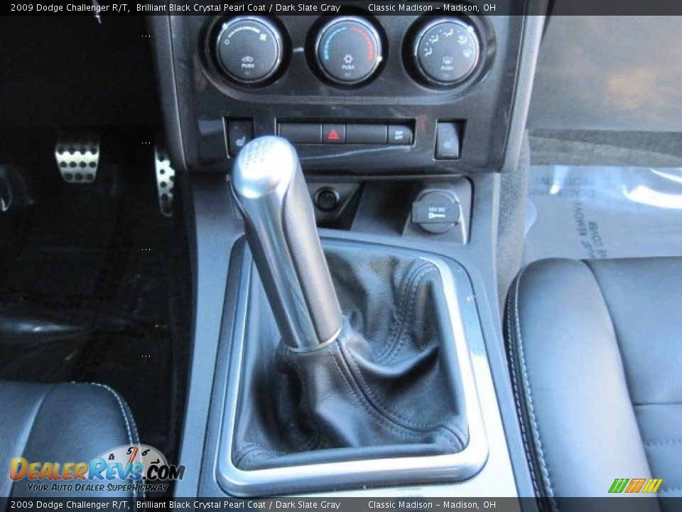 2009 Dodge Challenger R/T Brilliant Black Crystal Pearl Coat / Dark Slate Gray Photo #22