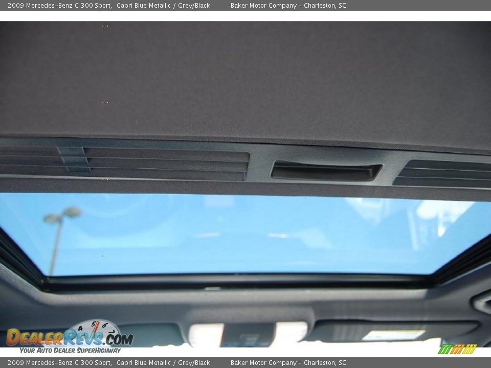 2009 Mercedes-Benz C 300 Sport Capri Blue Metallic / Grey/Black Photo #4