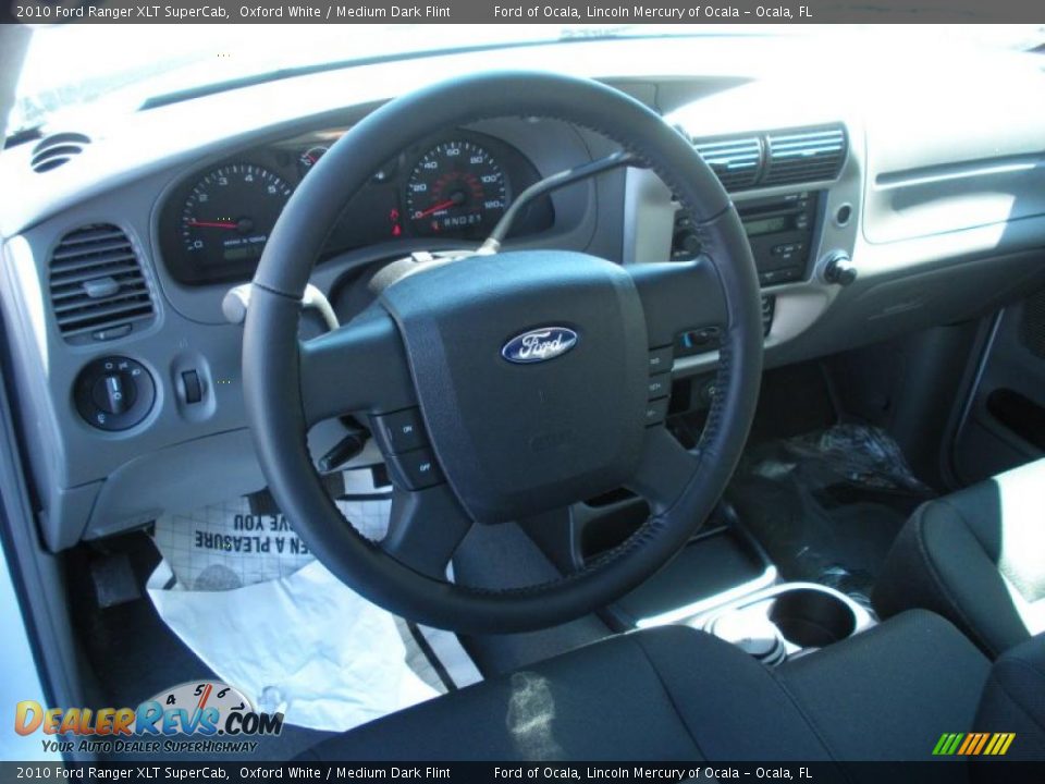2010 Ford Ranger XLT SuperCab Oxford White / Medium Dark Flint Photo #7