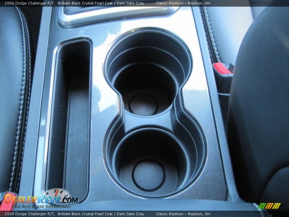 2009 Dodge Challenger R/T Brilliant Black Crystal Pearl Coat / Dark Slate Gray Photo #23