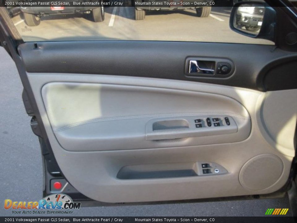 2001 Volkswagen Passat GLS Sedan Blue Anthracite Pearl / Gray Photo #7