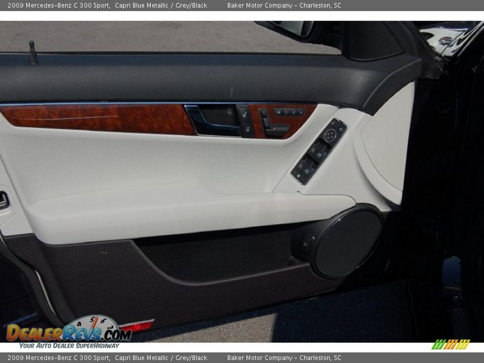 2009 Mercedes-Benz C 300 Sport Capri Blue Metallic / Grey/Black Photo #7