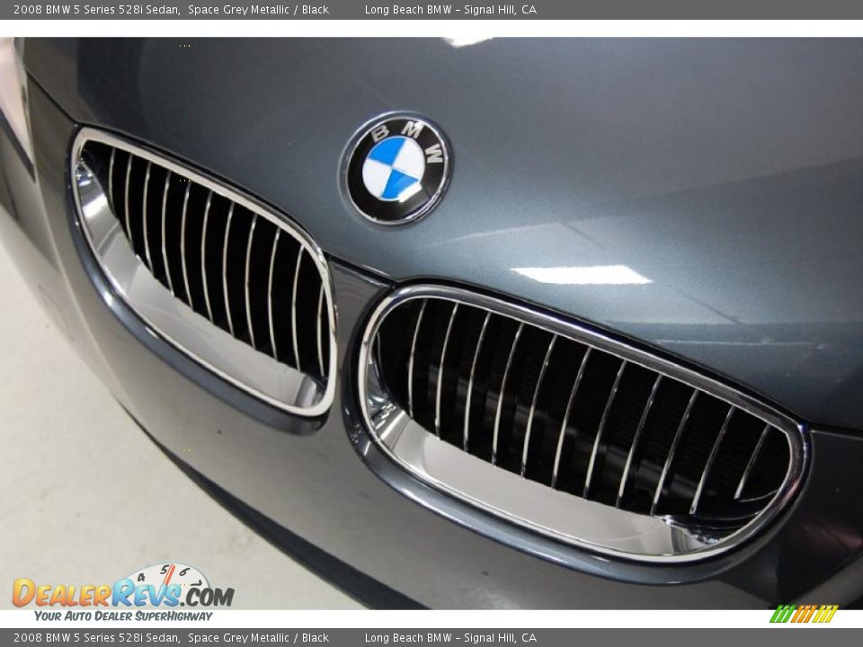 2008 BMW 5 Series 528i Sedan Space Grey Metallic / Black Photo #14