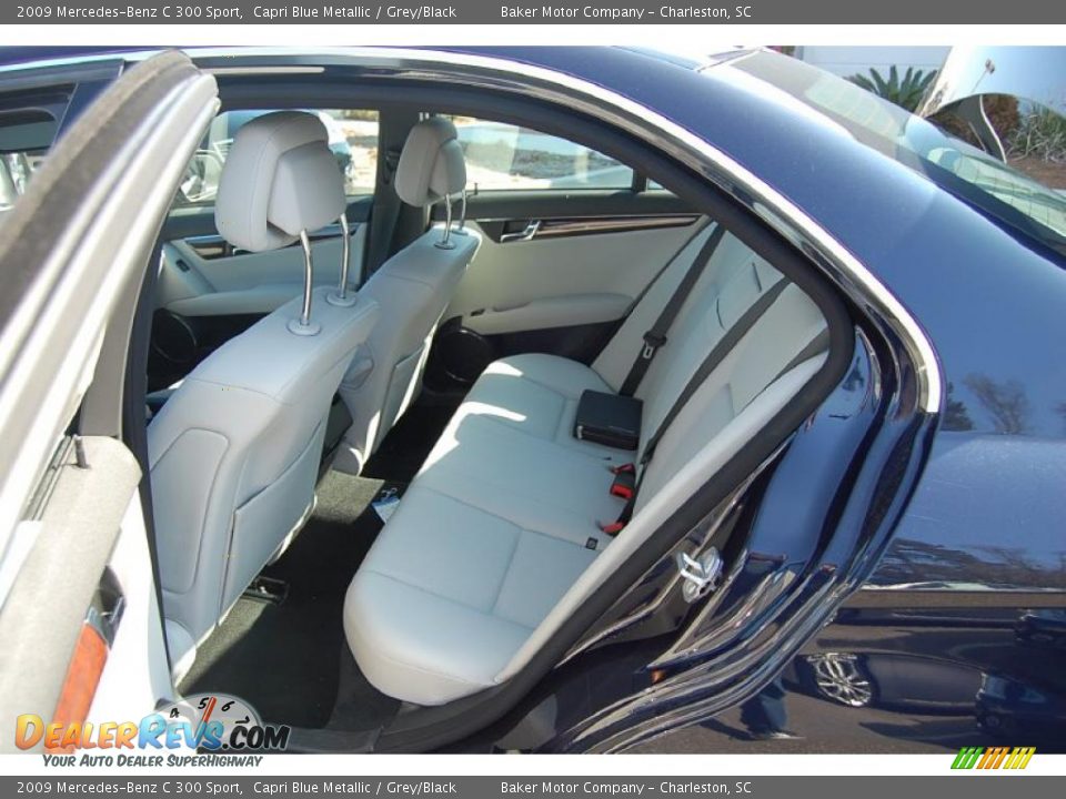 2009 Mercedes-Benz C 300 Sport Capri Blue Metallic / Grey/Black Photo #8