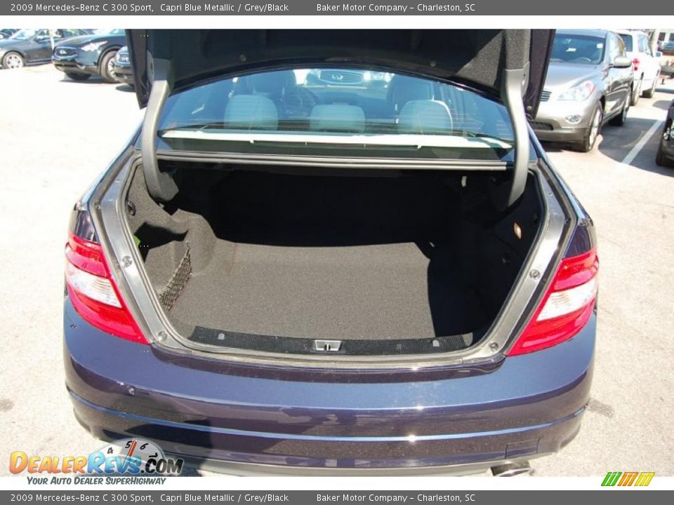2009 Mercedes-Benz C 300 Sport Capri Blue Metallic / Grey/Black Photo #9