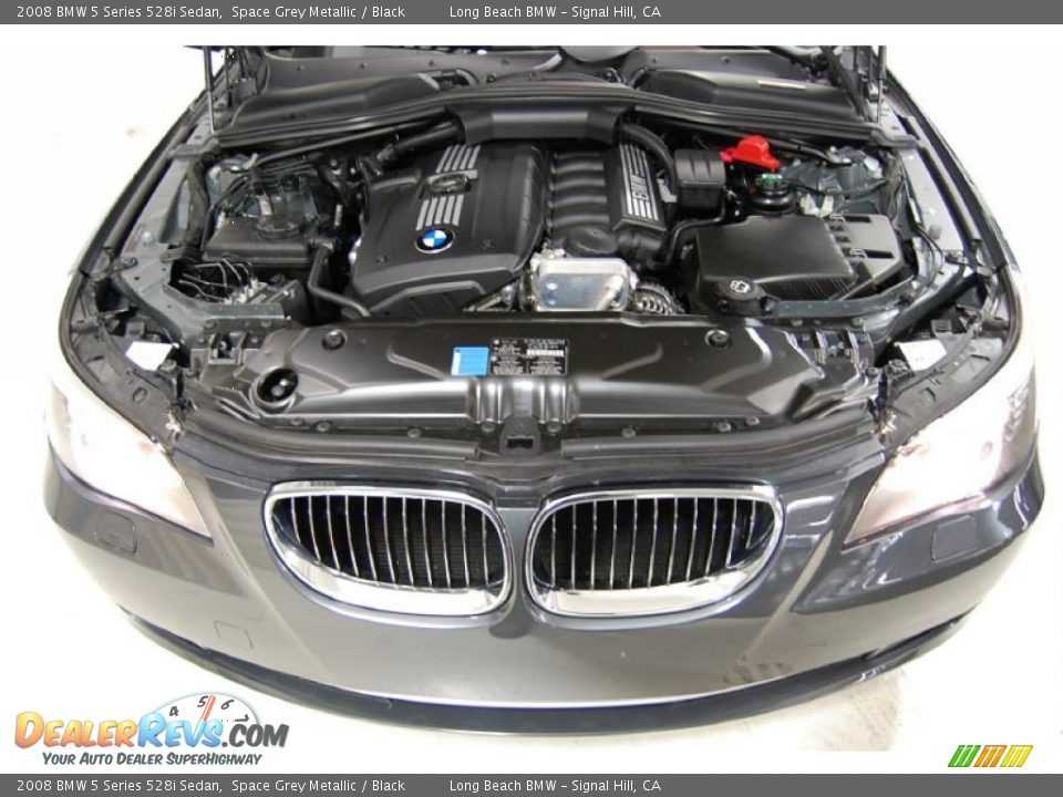 2008 BMW 5 Series 528i Sedan Space Grey Metallic / Black Photo #16