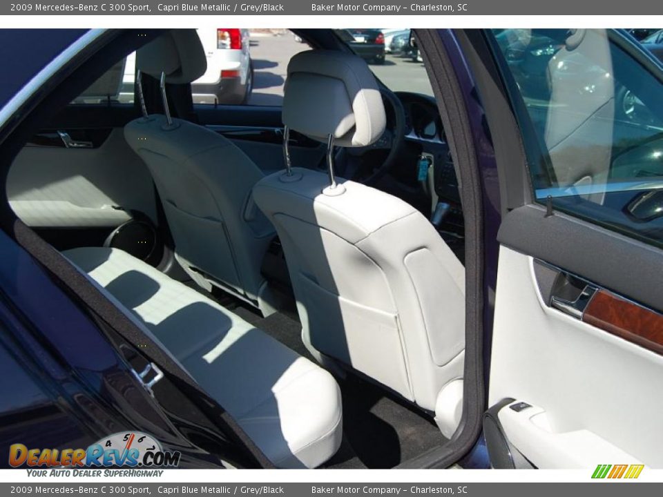 2009 Mercedes-Benz C 300 Sport Capri Blue Metallic / Grey/Black Photo #10