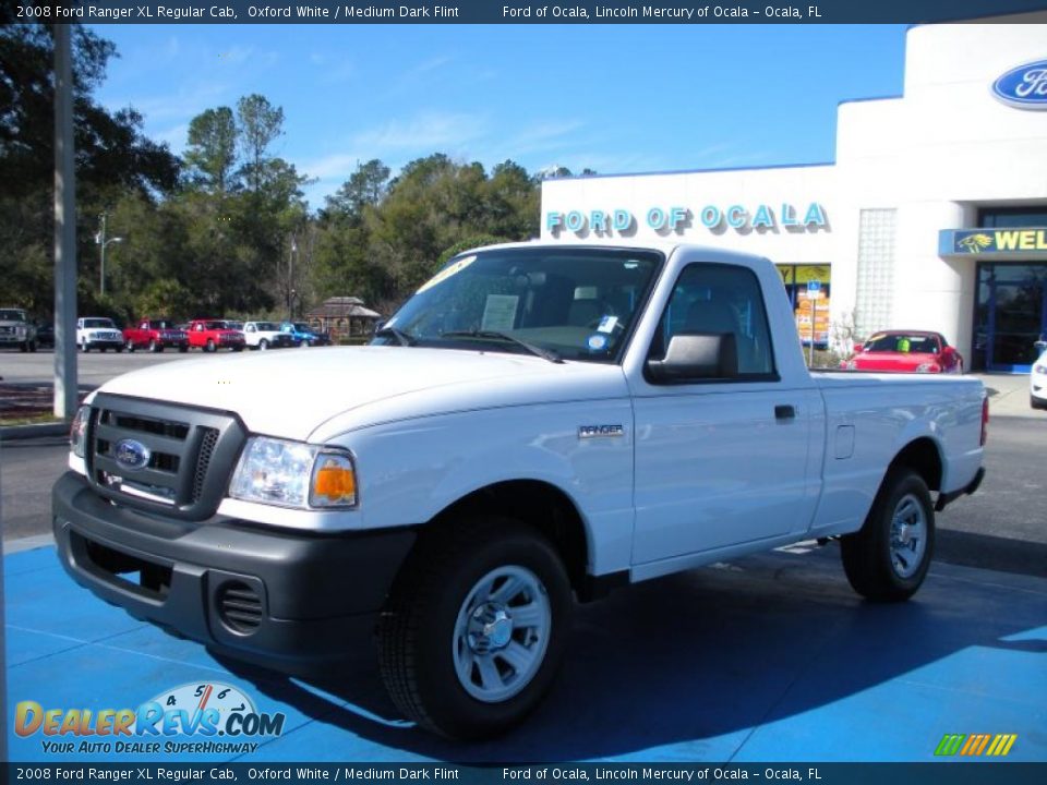 2008 Ford Ranger XL Regular Cab Oxford White / Medium Dark Flint Photo #1