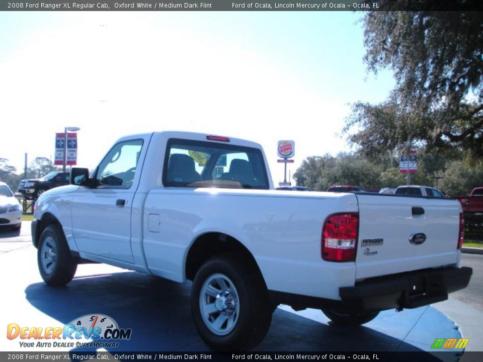 2008 Ford Ranger XL Regular Cab Oxford White / Medium Dark Flint Photo #3