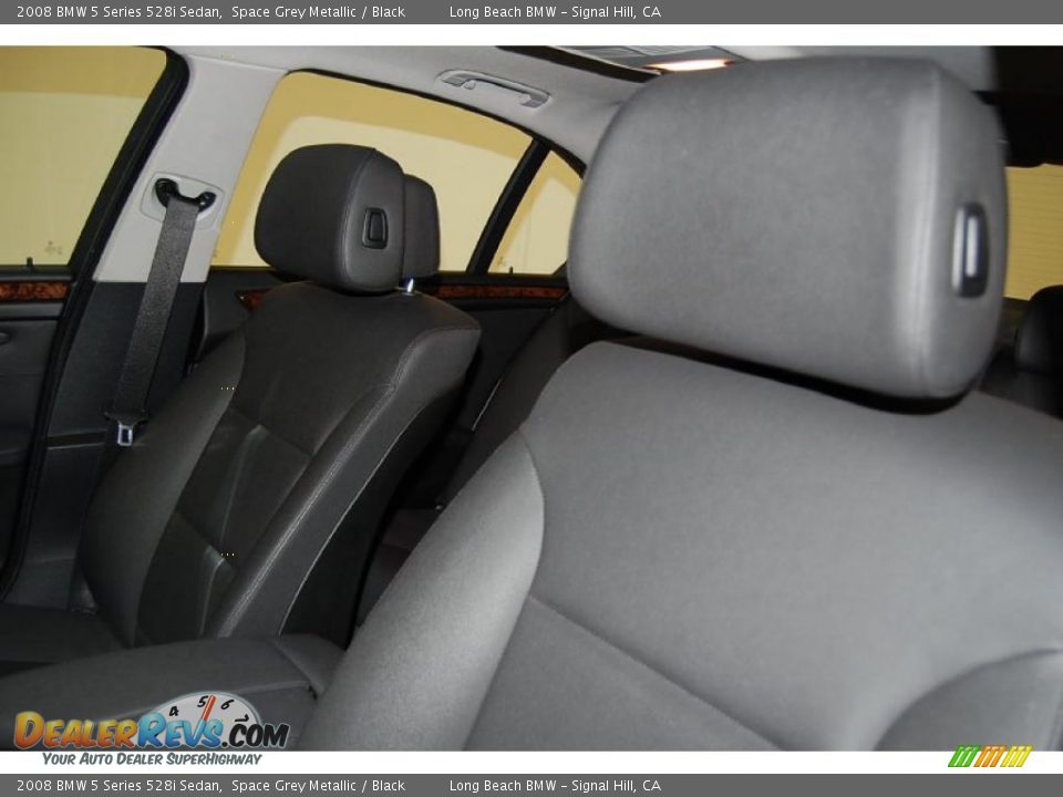2008 BMW 5 Series 528i Sedan Space Grey Metallic / Black Photo #20