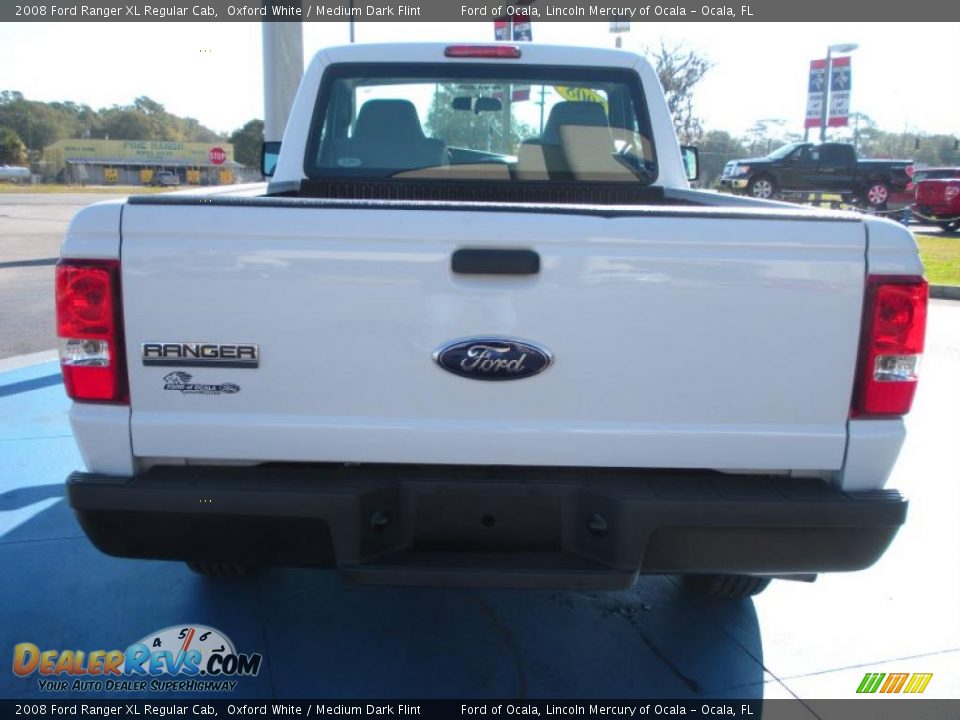 2008 Ford Ranger XL Regular Cab Oxford White / Medium Dark Flint Photo #4