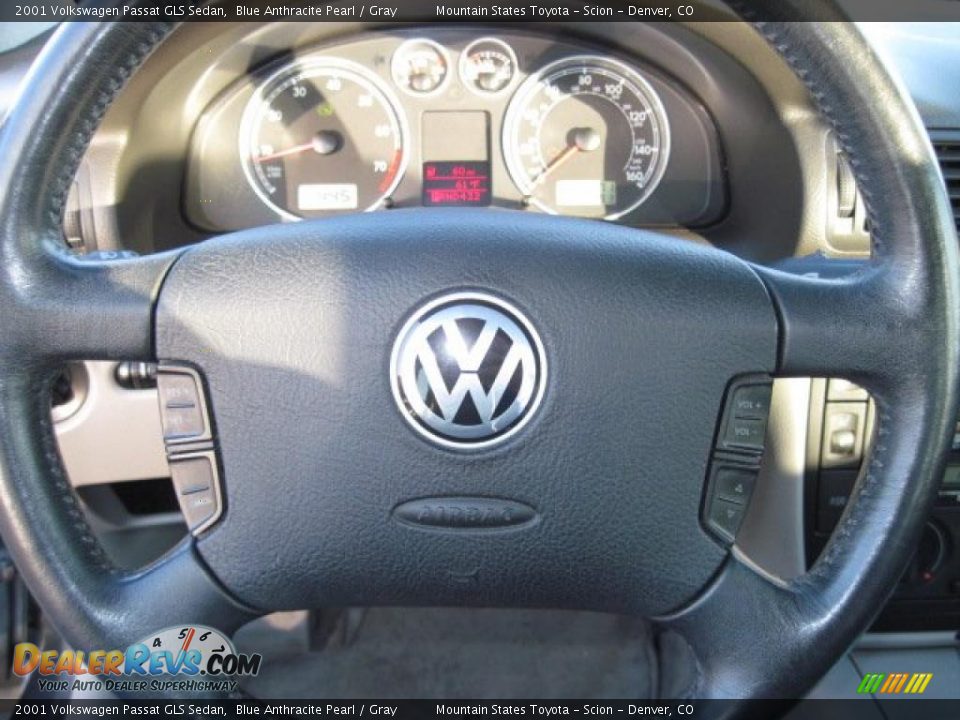 2001 Volkswagen Passat GLS Sedan Blue Anthracite Pearl / Gray Photo #15